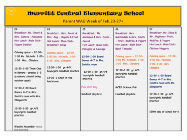 Family WAG Feb. 23-27