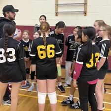 Coach Shea giving some positive feed back