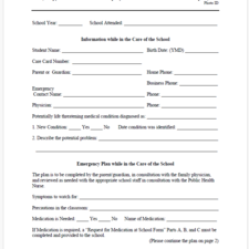 Medical Alert Form for Eagle Bay